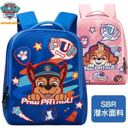 Paw Patrol Childrens School Backpack In Kindergarten for Girls Boys Kids Preschool Primary School Chase Skye Kawaii Cartoon Bag