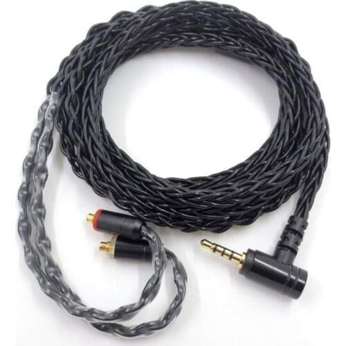 SE215 SE535 SE846 UE900 8-core single crystal copper silver plated MMCX headset upgrade cable