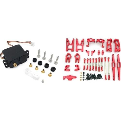 2.8KG 5 Wire Servo with Metal Gear & 12428 12423 for WLtoys 12428 12423 Feiyue FY03 Q39 Q46 1/12 RC Car Accessories
