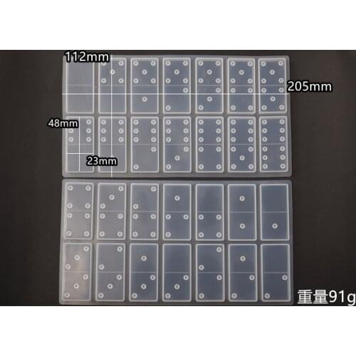 Resin Domino Silicone Mold Handmade Jewelry Accessories Making Epoxy Resin Craft Cabochons Board Charms DIY Resin