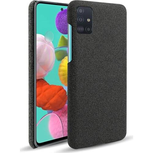 Cloth Cases For Samsung A71 Case Slim Retro Cloth Hard Phone Cover for Samsung Galaxy A71 4G SM-A715F/DS A 71 6.7'' 5G SM-A716B