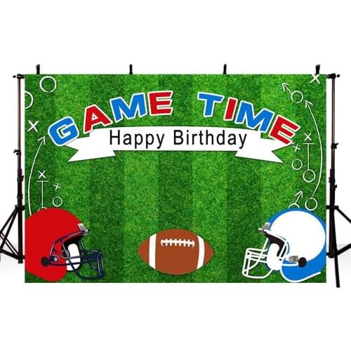 Vinyl Background Photography Rugby Game Background Birthday Party Photo Studio Backdrop Photocall