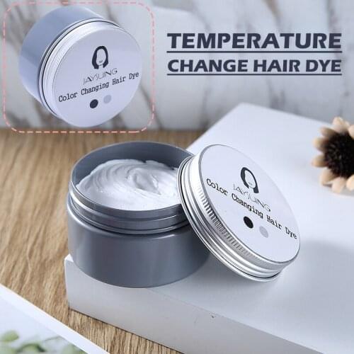 Magical Natural Temperature Color Changing Hair Dye Cream Black To White Easy Coloring Hair Wax For Hair Styling