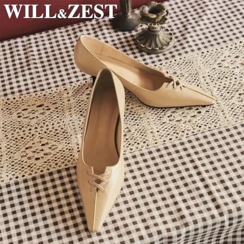 Will&Zest Cross Strap Sandal Ladies Office Pumps Formal Shoe Woman Stiletto Heels Sexy Spring Autumn Strips Extreme High Quality