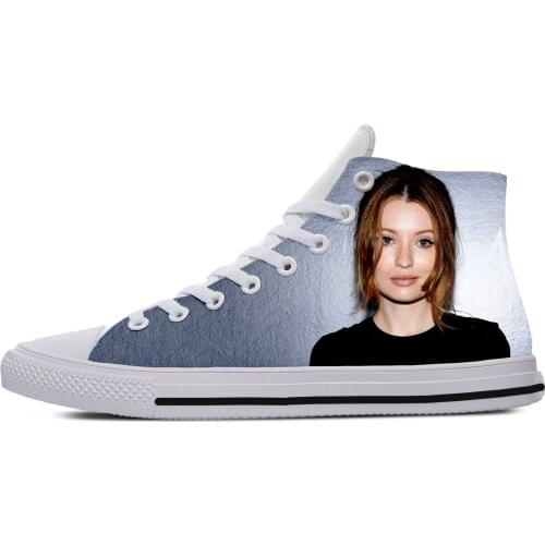 2019 hot fashion 3D Emily Browning High Sneakers for men/women high quality 3D printing handiness casual shoes