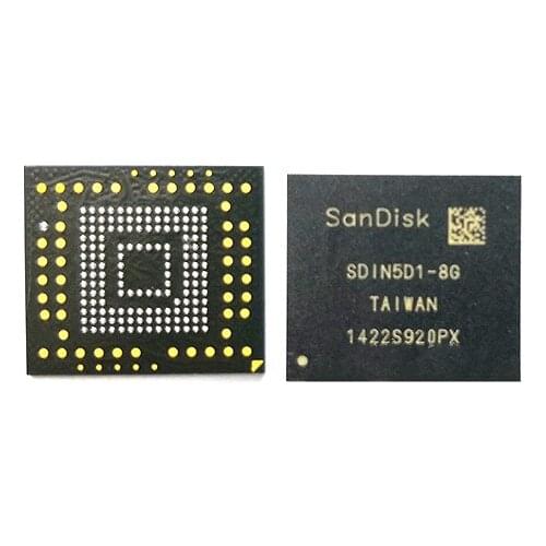 10pcs/LOT SDIN5D2-8G 5DIN5D2-8G BGA153 Ball EMMC 8GB Memory IC Mobile Phone Empty Word-bank Brand New & Original SD1N5D2-8G