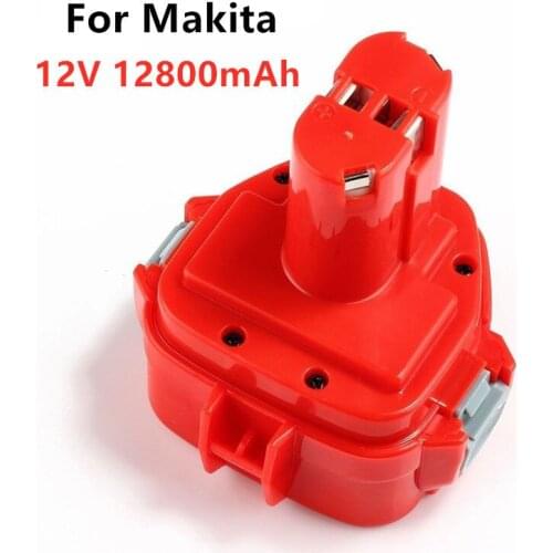 100% New 12800mAh 12V Ni-CD 12.8Ah Replacement Power Tool Battery for Makita 12V Battery PA12 1220 1233 1201 1222 1223 1235