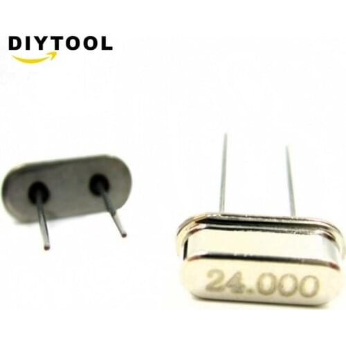 20PCS 24 MHZ 24.000 MHZ DIP Crystal Oscillator HC-49S GOOD QUALITY C3