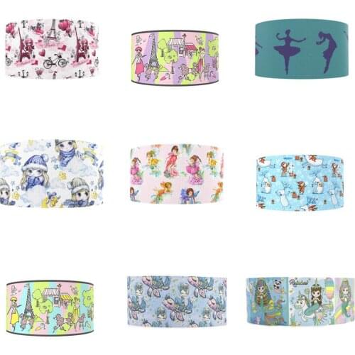 5Y Girl Back to School Grosgrain Ribbon Fabric Gift Wrapping DIY Sewing Wrapping Art Sewing Bow-knot Crafts Home,5Yc18315