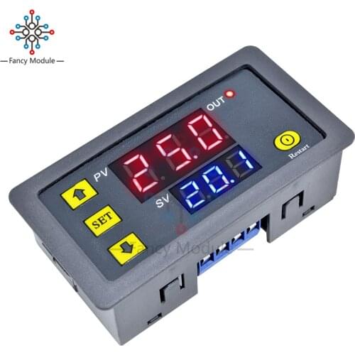 AC110V 220V 12V Dual LED Display Digital Time Delay Relay Module Timing Delay Cycle Timer Relay Control Switch Time Relay Module
