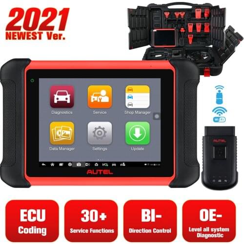 Autel MaxiCom MK906BT Diagnostic Scanner 2020 Newest All System Diagnostics with ECU Coding, Bi-Directional Control, 21 Services