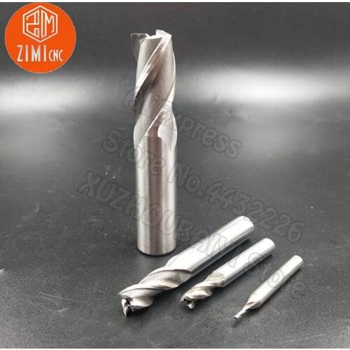 White Steel Milling Cutter SWT End Mill 6mm 7mm 8mm 9mm 10mm Diameter Cutter Set 3 Flutes Milling Attachment