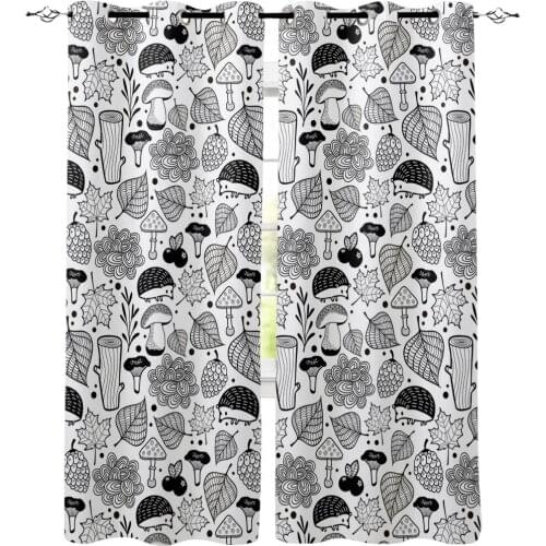 Birch Animal Nature Window Curtains Living Room Kitchen Curtains Modern Home Decor Bedroom Treatment Drapes
