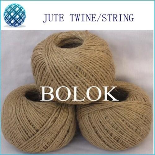 Free shipping 20pcs Natural jute rope (2mm)110yards/ball (2 ply twisted) jute cords twine