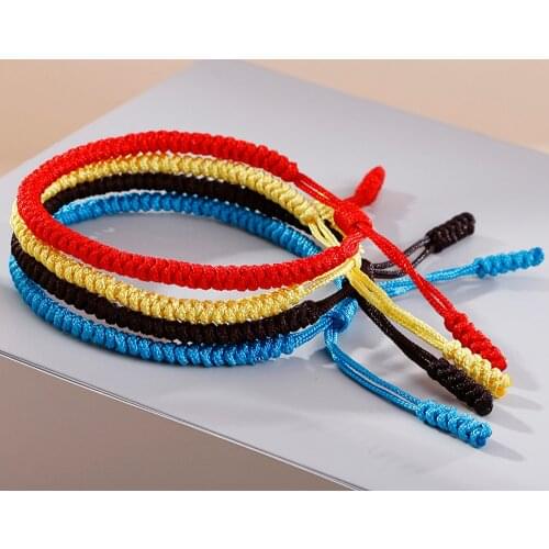 16 Style Solid Color Handmade Woven Nylon Rope Bracelet Women Men Adjustable String Charm Bracelet homme Jewelry Girl Friendship