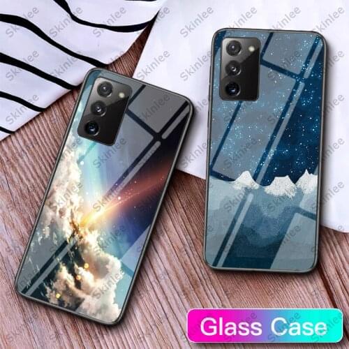 Tempered Glass Case For Samsung Galaxy A03S A02S Space Starry Sky Print Shockproof Cover For Samsung S20 S21 FE