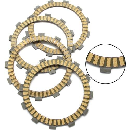 Motorcycle Clutch Friction Disc Plate Kit For Yamaha motor XS250 Special 1982 XS250S 1984 OEM : 341-16321-13 4 Accessories