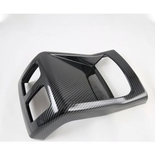 For Kia Sorento MQ4 2021 2022 armrest box rear air outlet modification to cover decorative carbon fiber pattern