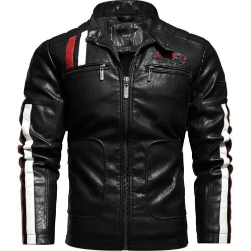 GELITAYIN Men's Faux Leather Jackets