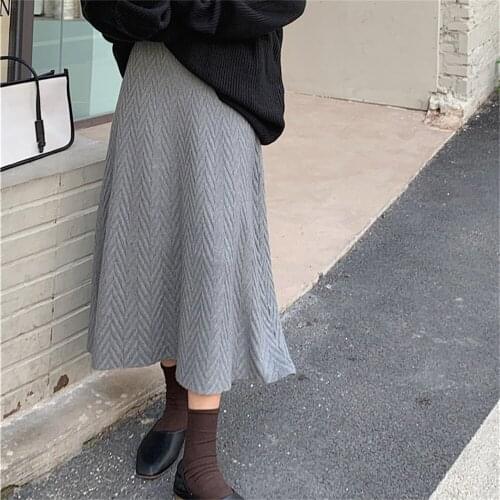 Женские трикотажные юбки HziriP China At AliExpress