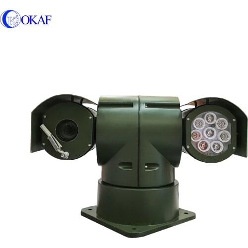 Military Green PTZ Camera IP Signal 4G/GPS/WIFI NVR CCTV Surveillance 20X RS485 Control Security