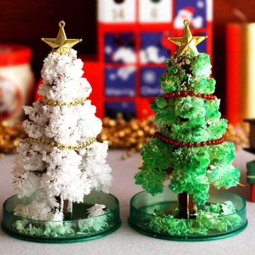 Creative cherry tree crystal Christmas tree paper tree blossom magic tree desktop decoration to send childrens toy gifts