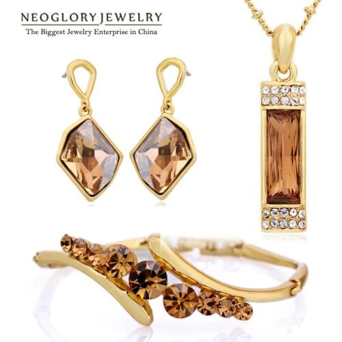 Neoglory African Beads Jewelry Set Wedding Charm Gifts2020 New JS9 G1 Embellished with Crystals from Swarovski