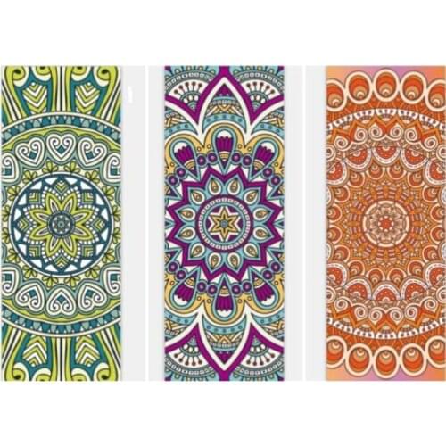 Slip-resistant Yoga Mats New Printed Natural Rubber Comfortable Suede Fabric Exercise Yoga Mat Pilates Gymnastic Fitness Mat