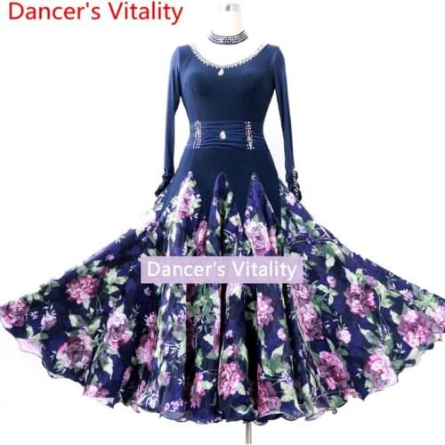 New women dance dress women ballroom performance dance dress ladies dance competition dress Waltz XXS-6XL