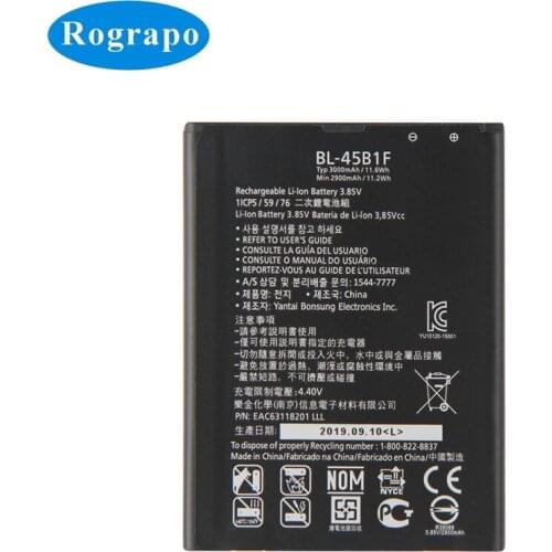 New 3000mAh BL-45B1F Mobile Phone Replacement Battery For LG V10 H960 H961S F600 H968 H900 H901 VS990 G Stylo 2 LS775