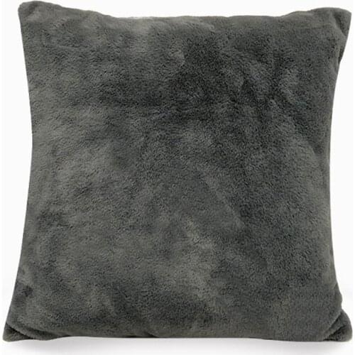 Solid Color Cushion Cover Decorative Comfortable Warm Fur Plush Throw Pillow Case For Living Room Sofa Car 50x50cm Covers Pillow