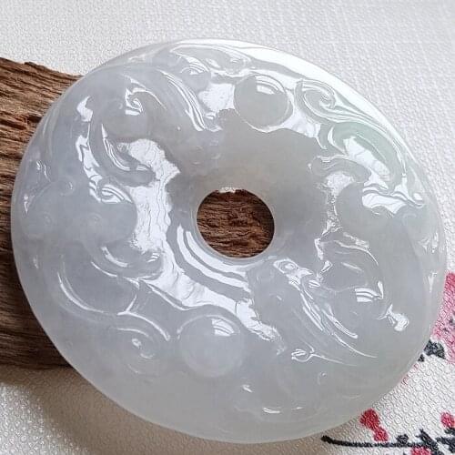 The ice run a jade buckle bonanza brave pendant pendant to send the certificate