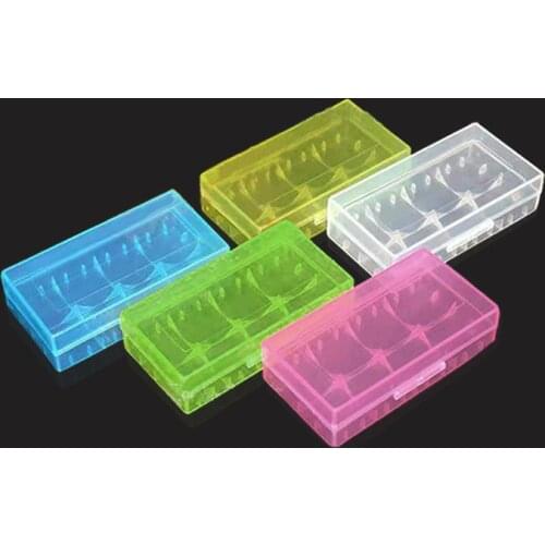 Durable 18650 Battery Storage Box Colorful Hard Case Holder For 2x 18650 2x AA AAA Rechargeable Battery Power Bank Plastic Cases