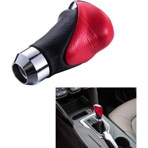 Auto Car Gear Shifter Knob Stick Shift Handle Replacement Universal for Manual Transmissions Black & Red Car Accessories