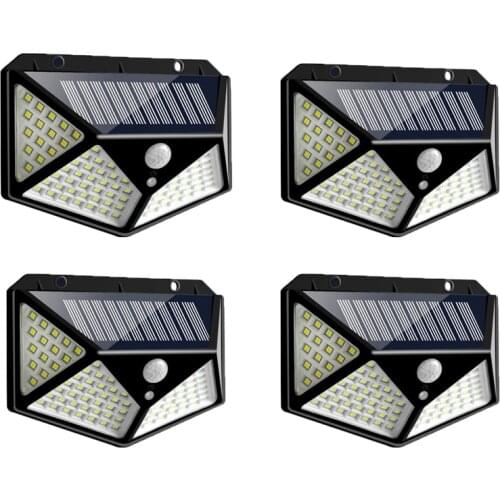 Outdoor Solar Lamp Waterproof PIR Motion Sensor Wall Light 100 LED Solar Power Light Energy Saving Garden Security Lamp