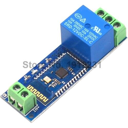 Smart Bluetooth Relay Module Remote Control Switch 12V IOT Wireless Module Mobile Phone Bluetooth Remote Control Switch Internet