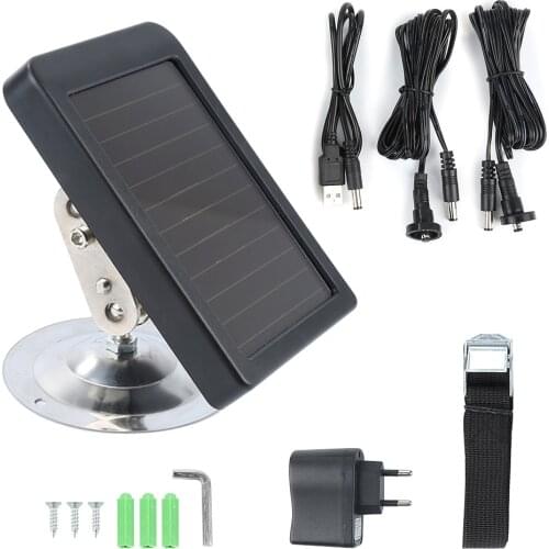 HC300M Solar Panel Battery External Power Charger for Suntek Hunting photo traps camera HC500M HC700G HC550M HC700G HC350M #SD