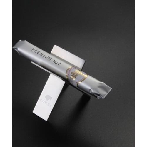 2PCS COHIBA Cigar Holder Stainless Steel Black Ashtray Display Stand Rack Smoking Accessories Household Merchandises