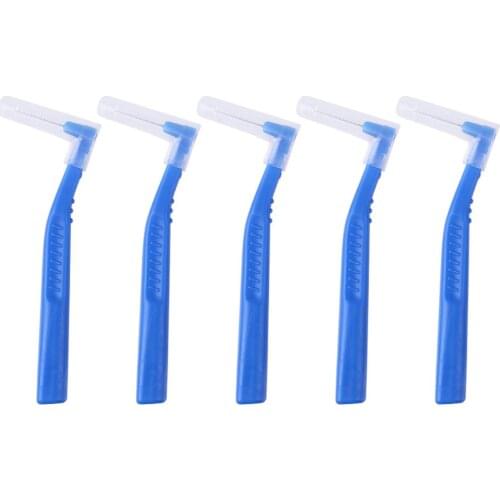 5pcs Interdental Brush Practical Classic Delicate Texture Durable Orthodontic Dental Floss Teeth Whiten Toothpick Oral Care
