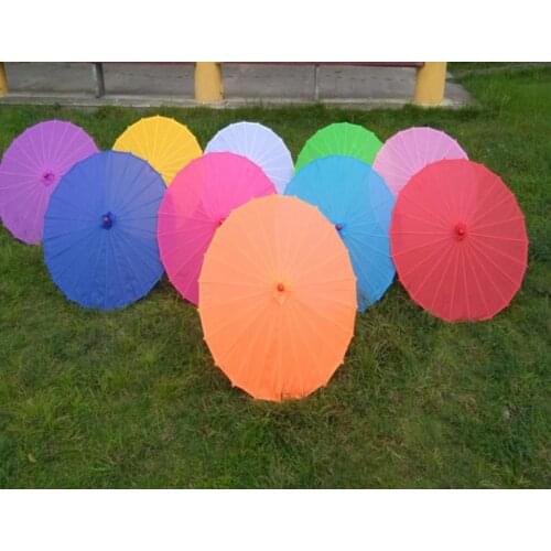 50pcs/lot Wedding Plain White Parasol Umbrella Nylon & Bamboo Umbrella Wedding Photo Prop Decoration Favors SN1012