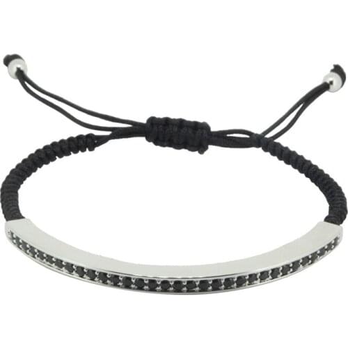 Anil Arjandas Bracelet Men Macrame Bracelets Micro Pave CZ Beads Statement Jewelry Braided Bracelets