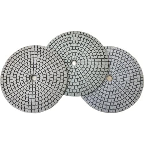 2PCS/Set 7inch 180mm Wet Polishing Pad Sharp Type Flexible Diamond Polishing Pad For Granite Marble Stone Sanding Disc