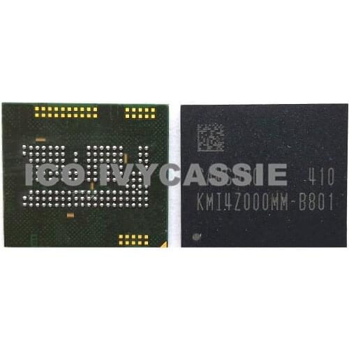 KMI4Z000MM-B801 For Samsung emcp 32+2 32GB NAND Flash Memory IC Chip BGA162 Soldered Ball Used 100% Tested Good