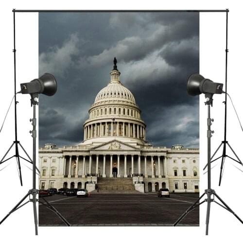American Capitol Photography Background Magnificent Building Backdrop Studio Props Wall 150x220cm Photography Backdrop