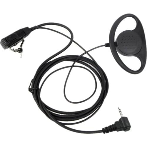 1 Pin D Type Headset Ear Hook Earphone PTT Mic Earpiece for Motorola Talkabout Portable Radio TLKR T3 T4 T60 T80 MR350R Walkie T