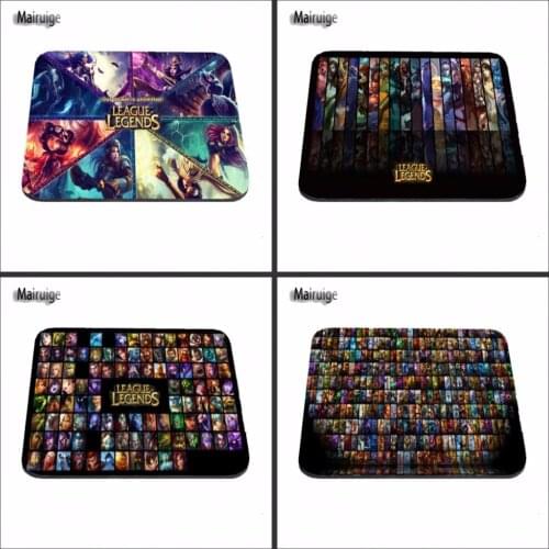 League of Legends Computer Gaming Mouse Pad Gamer Play Mats Customization Supported Decorate You Desk 18*22/25*20/29*25*2cm