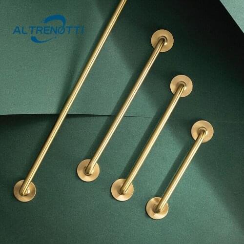 Brass Furniture Handle Luxury Gold Cabinet Wardrobe Simple Vintage Door Pull Drawer Cupboard Kitchen Closet Room Knob Hardware