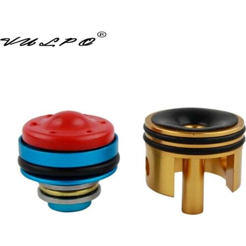 Metal Silent Bearing piston head & CNC aluminum alloy cylinder head (mushroom type) for Airsoft AEG Gearbox Ver 2 / 3