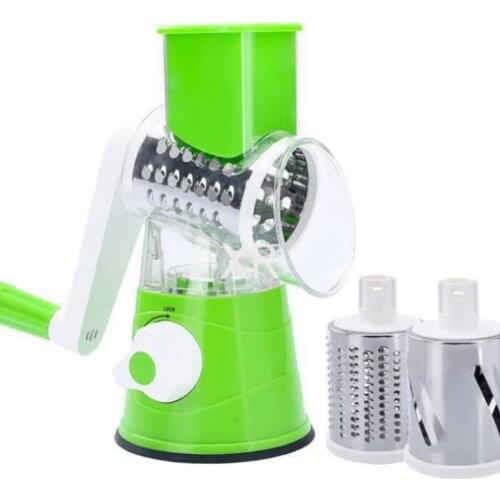 Multifunctional Vegetable Cutter Potato Cucumber Shredding Hand-rotating Household Three-in-one Slice Grater Kitchen Accessory