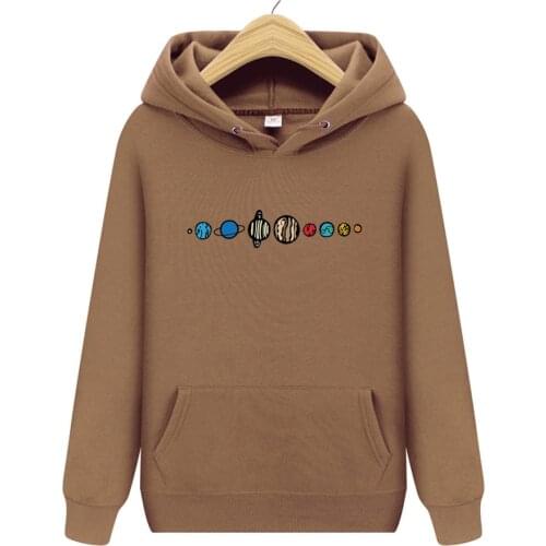 Planets Colour Men Hoodie 2020 Autumn Winter Warm Fleece High Quality Sweatshirts Creative Design Funny Fashion Fitness Hoodies